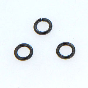 Sterling Silver Oxidized, 20.0 Gauge, 5.0mm Width / Length / Height, Smooth Open Jump Ring. Quantity Per Pack: 50 Pieces.