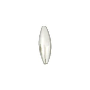 Beads. Sterling Silver 6.1mm Width by 17.8mm Length, Oval Bead. Quantity per pack: 4 Pieces.