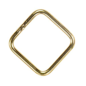 Gold Filled, 20.0 Gauge, 4.0mm Width / Length / Height, Square Close Jump Ring. Quantity Per Pack: 10.