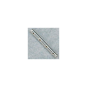 Spacers & Spacer Bars. Sterling Silver 2.0mm Width by 19.6mm Length, 4 Strand Tube Spacer Bar. Quantity Per Pack: 20 Pieces.