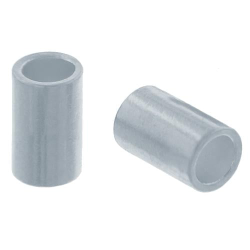 Crimps & Crimp Covers. Sterling Silver 2.0mm Width by 2.0mm Length, Plain Crimp Tube Beads. Quantity Per Pack: 100 Pieces.