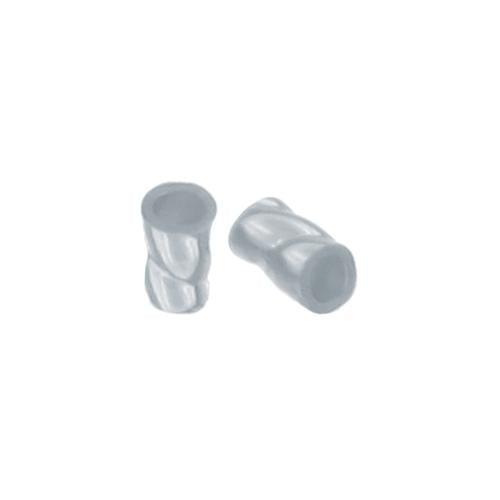 Crimps & Crimp Covers. Sterling Silver 2.0mm Width by 3.0mm Length, Twisted Crimp Tube Beads. Quantity Per Pack: 100 Pieces.