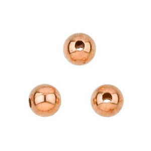 Beads. Copper 3.8mm Width / Length / Height, Smooth Round Bead. Quantity per pack: 100 Pieces.