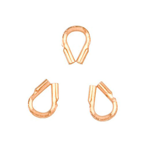 Wire Savers. Copper 3.3mm Width by 4.5mm Length Wire Savers for Small Wire. Quantity Per Pack: 100 Pieces.