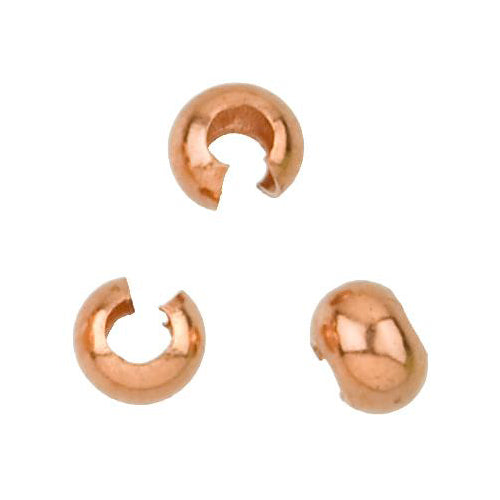 Crimps & Crimp Covers. Copper 2.8mm Width by 4.6mm Length Crimp Covers. Quantity Per Pack: 100 Pieces.