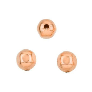 Beads. Copper 3.9mm Width / Length / Height, Round Faceted Bead. Quantity per pack: 100 Pieces.