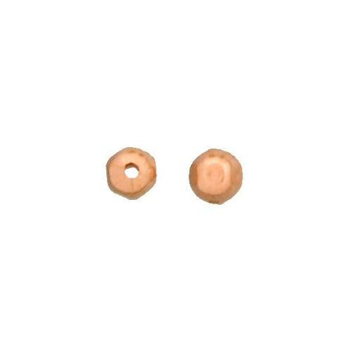 Beads. Copper 6.1mm Width / Length / Height, Round Faceted Bead. Quantity per pack: 100 Pieces.