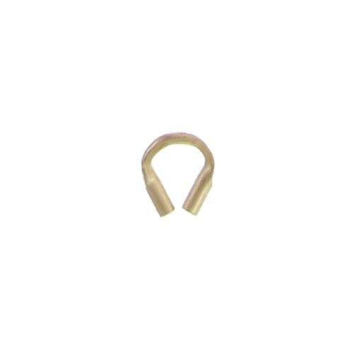 Wire Savers. Gold Filled 4.3mm Width by 4.4mm Length Wire Savers for Small Wire. Quantity per pack: 50 Pieces.
