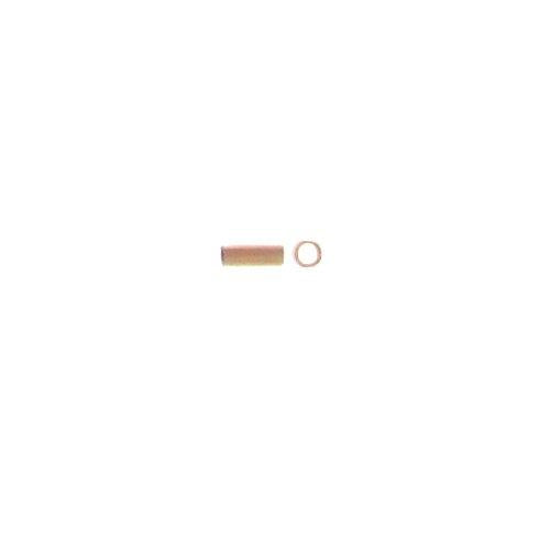 Liquid Silver. 14kt Gold Filled 0.7mm Width by 2.4mm Length, Smooth Straight Tube. Quantity per pack: 0.5 Ounces.