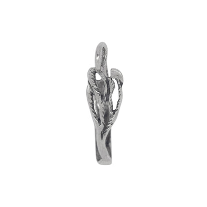 Bails. Sterling Silver 5.1mm Width by 13.8mm Height, Filigree Donut Bail with Two 19.0 Gauge 4.5mm Closed Rings at the top. Quantity per pack - 2 Pieces.