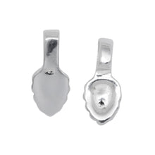 Load image into Gallery viewer, Bails. Sterling Silver 5.2mm Width by 7.6mm Height, Glue On Bail with 3.7mm Width by 4.3mm Height, Sliding Bail at the top. Quantity per pack - 10 Pieces.
