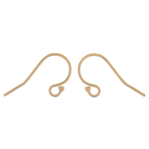 Ear Findings. Gold Filled 22.0 Gauge, 10.0mm Width by 20.0mm Length, Plain Ear Wire With 3.2mm Width / Length Fix Ring With 1.5mm Width / Length Ball End. Quantity Per Pack: 20 Pieces.