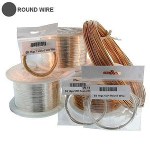 Wire. Gold Filled 28.0 Gauge Half Hard Round Wire. Ounces sold per pack - 1.0 ounce.