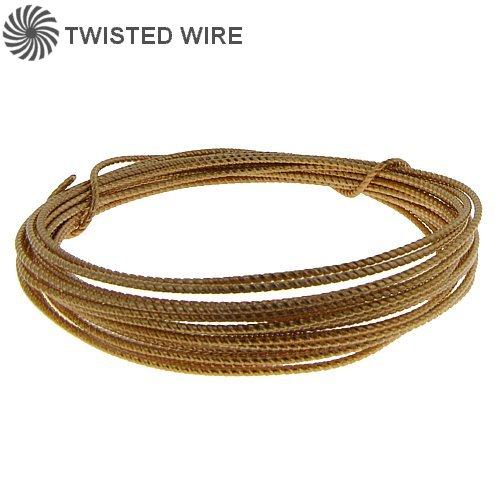 Wire. Gold Filled 24.0 Gauge Soft Twisted Wire. Ounces sold per pack - 0.5 ounce.