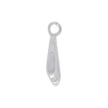 Load image into Gallery viewer, Bails. Sterling Silver 3.6mm Width by 15.1mm Height, Side To Side Pinch Bail with 19.0 Gauge, 4.2mm Width, Closed Ring at the top. Quantity per pack - 5 Pieces.
