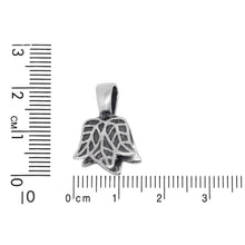 Load image into Gallery viewer, Sterling Silver 13.9mm Width by 13.0mm Height, Leaf Pinch Bail with 5.6mm Width by 8.4mm Height, Sliding Bail at the top. Quantity per pack - 2 Pieces.
