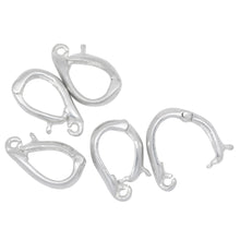 Load image into Gallery viewer, Sterling Silver 13.4mm Height by 3.2mm Length by 7.9mm Width, Enhancer Bail with 19.0 Gauge, 2.9mm Open Ring at the bottom. Quantity per pack - 2 Pieces.
