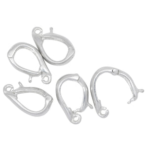 Sterling Silver 13.4mm Height by 3.2mm Length by 7.9mm Width, Enhancer Bail with 19.0 Gauge, 2.9mm Open Ring at the bottom. Quantity per pack - 2 Pieces.