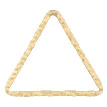 Connectors. Gold Filled 17.50mm Width / Length, Handmade Hammered Triangle Connector. Quantity Per Pack: 6 Pieces.