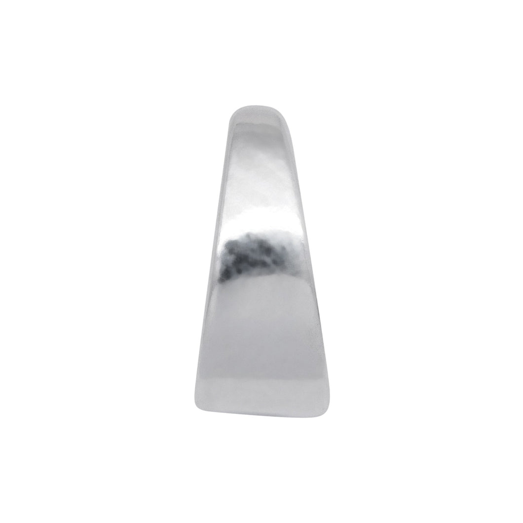 Bails. Sterling Silver 7.0mm Width by 7.6mm Height by 3.5mm Length, Pinch Bail. Quantity per pack - 10 Pieces.