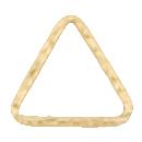 Connectors. Gold Filled 10.9mm Width / Length, Handmade Hammered Triangle Connector. Quantity Per Pack: 10 Pieces.