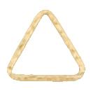 Connectors. Gold Filled 10.9mm Width / Length, Handmade Hammered Triangle Connector. Quantity Per Pack: 10 Pieces.