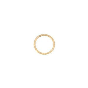 Connectors. Gold Filled 10.25mm Width / Length, Handmade Hammered Circle Connector. Quantity Per Pack: 8 Pieces.