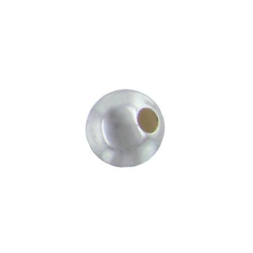 Beads. Sterling Silver 7.0mm Smooth Plain Round Seamless Bead. Quantity per pack: 20 Pieces.