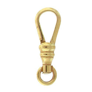 Clasps. Gold Filled 7.7mm Width by 21.8mm Length by 5.0mm Thick, Long Swivel Clasp With 5.6mm Width / Height Fix Ring. Quantity Per Pack: 1 Piece.