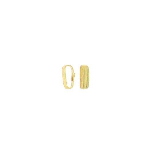 Bails. Gold Filled 4.1mm Width by 10.6mm Height, Corrugated Sliding Bail. Quantity per pack - 10 Pieces.