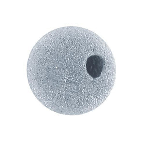 Beads. Sterling Silver 12.0mm Stardust Round Seamless Bead. Quantity per pack: 2 Pieces.