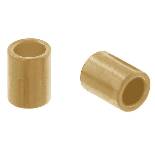 Crimps & Crimp Covers. Gold Filled 1.0mm Width by 1.0mm Length, Plain Crimp Tube Beads. Quantity Per Pack: 100 Pieces.