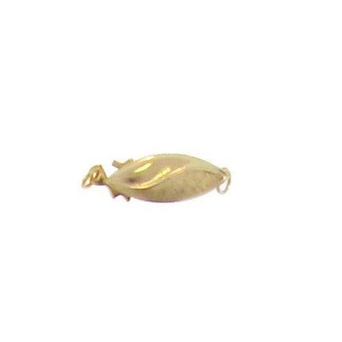 Clasps. Gold Filled 14.7mm Width by 5.7mm Length by 3.3 Height, Fancy Fish Hook Clasp. Quantity Per Pack: 4 Pieces.