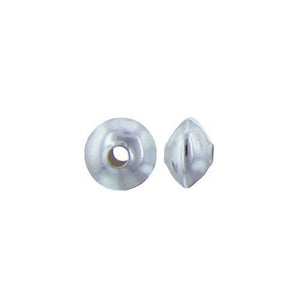 Beads. Sterling Silver 2.0mm by 3.3mm Smooth Plain Seamless Saucer Bead. Quantity per pack: 50 Pieces.