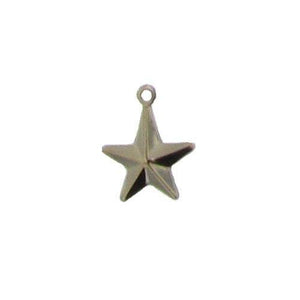 Charms. Gold Filled 12.9mm Width by 12.5mm Length by 43.3mm Height, Star Charm With 21.0 Gauge 2.7mm Fix Ring at the Top. Quantity Per Pack: 2 Pieces.