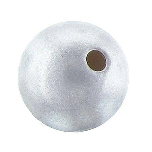 Sterling Silver, 4.0mm Width / Length / Height, Sandblasted Round Bead. Quantity per pack: 100 Pieces.