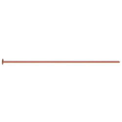 Pins. Copper 24.0 Gauge, 2.0 Inch Head Pin With 1.5mm Flat Head. Quantity Per Pack: 100 Pieces.