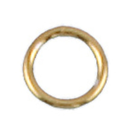 Sterling Silver Gold Plated, 20.0 Gauge, 6.3mm Width / Length / Height, Smooth Close Jump Ring. Quantity Per Pack: 50 Pieces.