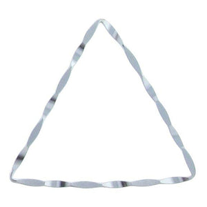 Sterling Silver, 17.6mm Width by 1.3mm Length by 16.2mm Height, Hammered Triangle Connector. Quantity Per Pack: 2 Pieces.