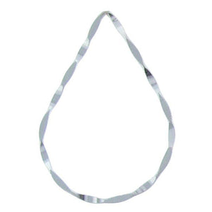 Sterling Silver, 23.3mm Width by 1.0mm Length by 32.5mm Height, Hammered Tear Drop Connector. Quantity Per Pack: 2 Pieces.