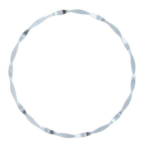 Sterling Silver, 43.5mm Width / Height, Hammered Circle Connector. Quantity Per Pack: 2 Pieces.