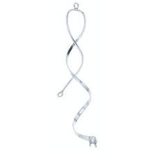 Load image into Gallery viewer, Sterling Silver, 15.3mm Width by 10.3mm Length by 52.6mm Height, Handmade Fancy Twisted Chandelier With Two 4mm Open Settings. Quantity Per Pack: 2 Pieces.
