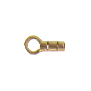 Crimps & Crimp Covers. Sterling Silver Gold Plated 2.3mm Width by 8.7mm Length, Plain Crimp Tube with 4.1mm Width / Length Fix Ring. Quantity Per Pack: 20 Pieces.