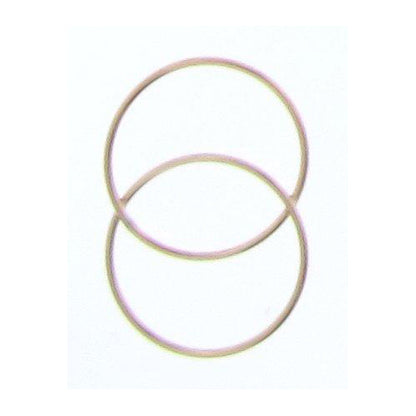 Gold Filled 27.6mm Width by 1.7mm Length by 19.7mm Height, Figure 8 Connector. Quantity Per Pack: 4 Pieces.