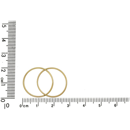 Gold Filled 27.6mm Width by 1.7mm Length by 19.7mm Height, Figure 8 Connector. Quantity Per Pack: 4 Pieces.