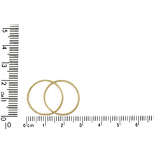 Load image into Gallery viewer, Gold Filled 27.6mm Width by 1.7mm Length by 19.7mm Height, Figure 8 Connector. Quantity Per Pack: 4 Pieces.
