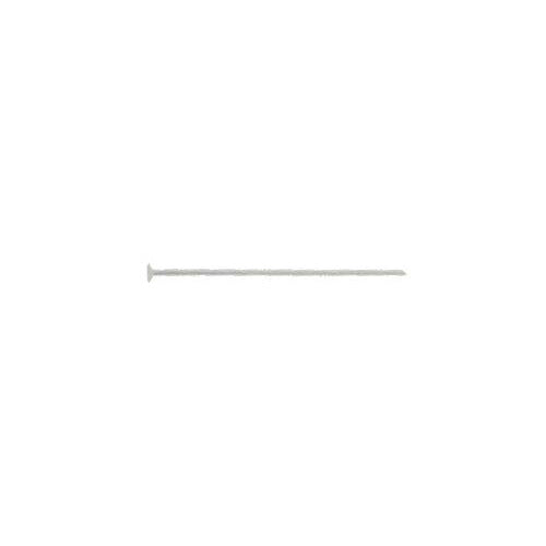 Pins. Nickel Silver 24.0 Gauge, 1.0 Inch Head Pin With 1.5mm Flat Head. Quantity Per Pack: 100 Pieces.