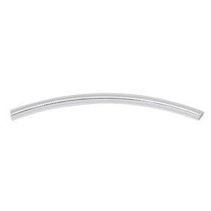 Tubes. Sterling Silver 3.03mm width by 51.1mm length, Curved Smooth Tube Bead. Quantity Per Pack: 5 Pieces.