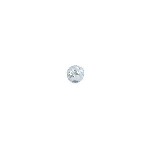 Beads. Sterling Silver 7.0mm Seamless Twisted Round Bead. Quantity per pack: 10 Pieces.