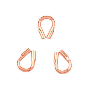 Wire Savers. Copper 3.7mm Width by 4.7mm Length Wire Savers for Small Wire. Quantity Per Pack: 100 Pieces.